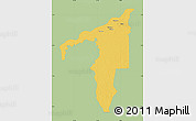 Savanna Style Map of Manicore, single color outside