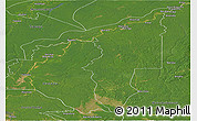 Satellite Panoramic Map of Manicore