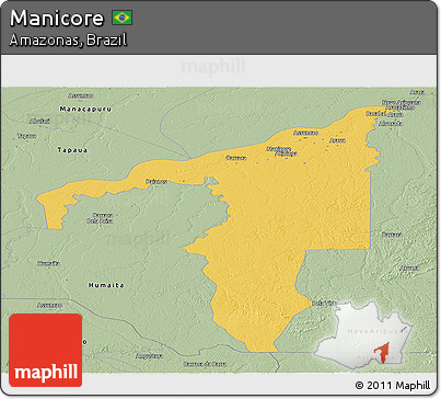Savanna Style Panoramic Map of Manicore