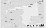 Silver Style Panoramic Map of Manicore