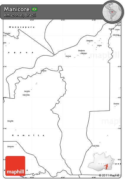 Blank Simple Map of Manicore