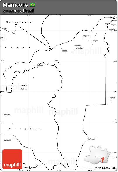 Blank Simple Map of Manicore