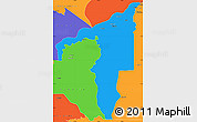 Political Simple Map of Manicore