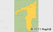 Savanna Style Simple Map of Manicore, cropped outside