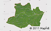 Satellite Map of Amazonas, cropped outside