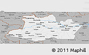 Gray Panoramic Map of Amazonas