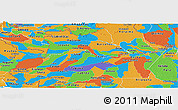 Political Panoramic Map of Amazonas