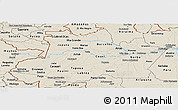 Shaded Relief Panoramic Map of Amazonas