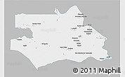 Gray 3D Map of S.Gabriel D'Cac., single color outside