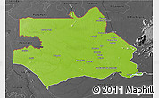Physical 3D Map of S.Gabriel D'Cac., darken, desaturated