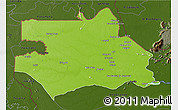 Physical 3D Map of S.Gabriel D'Cac., darken