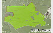 Physical 3D Map of S.Gabriel D'Cac., semi-desaturated