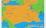 Political 3D Map of S.Gabriel D'Cac.