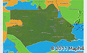Satellite 3D Map of S.Gabriel D'Cac., political outside