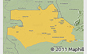 Savanna Style 3D Map of S.Gabriel D'Cac.