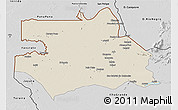 Shaded Relief 3D Map of S.Gabriel D'Cac., desaturated