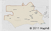 Shaded Relief 3D Map of S.Gabriel D'Cac., lighten, desaturated