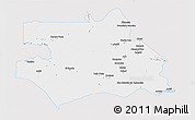 Silver Style 3D Map of S.Gabriel D'Cac., single color outside