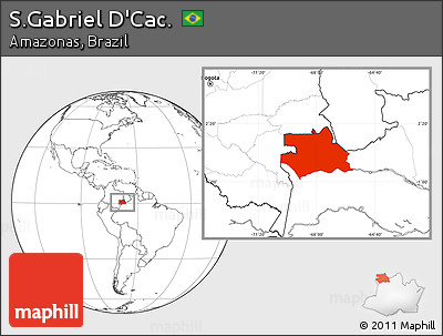 Blank Location Map of S.Gabriel D'Cac.