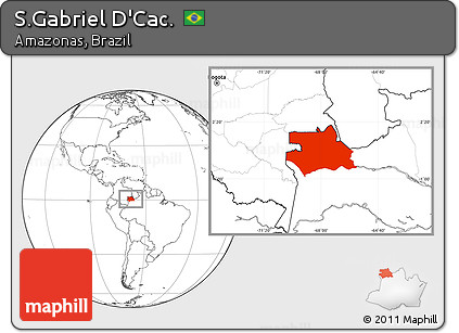 Blank Location Map of S.Gabriel D'Cac.