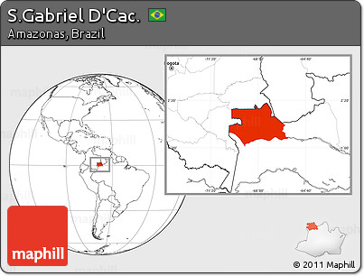 Blank Location Map of S.Gabriel D'Cac.
