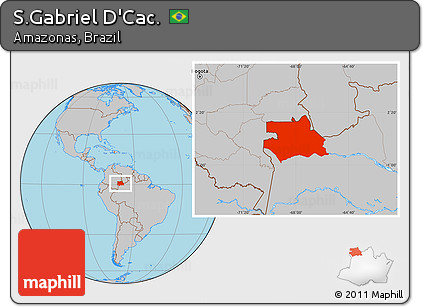 Gray Location Map of S.Gabriel D'Cac.