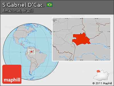 Gray Location Map of S.Gabriel D'Cac.
