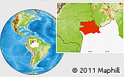 Physical Location Map of S.Gabriel D'Cac., highlighted parent region