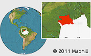 Satellite Location Map of S.Gabriel D'Cac., highlighted parent region