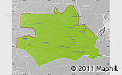 Physical Map of S.Gabriel D'Cac., lighten, desaturated