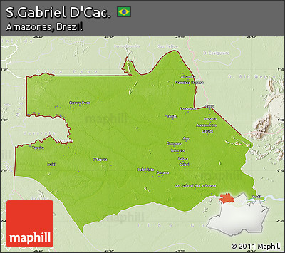Physical Map of S.Gabriel D'Cac., lighten