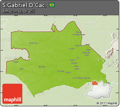 Physical Map of S.Gabriel D'Cac., lighten