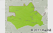 Physical Map of S.Gabriel D'Cac., lighten, semi-desaturated