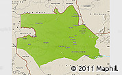 Physical Map of S.Gabriel D'Cac., shaded relief outside