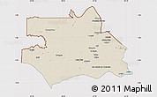 Shaded Relief Map of S.Gabriel D'Cac., cropped outside