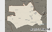 Shaded Relief Map of S.Gabriel D'Cac., darken