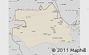 Shaded Relief Map of S.Gabriel D'Cac., desaturated