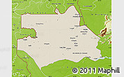 Shaded Relief Map of S.Gabriel D'Cac., physical outside