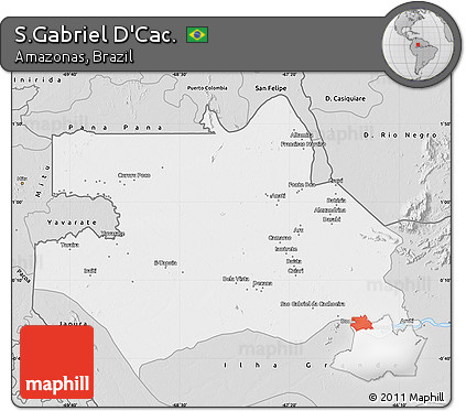 Silver Style Map of S.Gabriel D'Cac.
