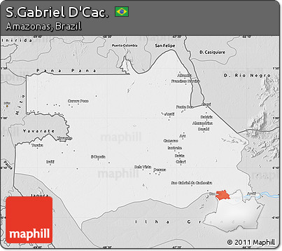 Silver Style Map of S.Gabriel D'Cac.