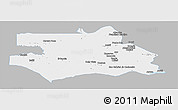Gray Panoramic Map of S.Gabriel D'Cac., single color outside