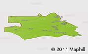 Physical Panoramic Map of S.Gabriel D'Cac., cropped outside