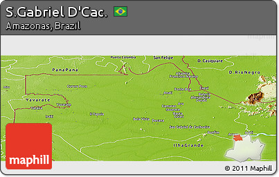 Physical Panoramic Map of S.Gabriel D'Cac.
