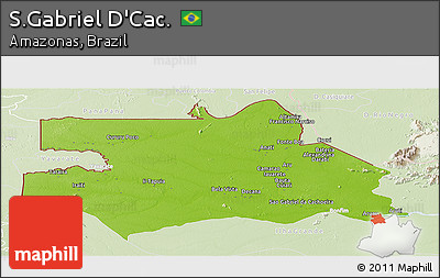 Physical Panoramic Map of S.Gabriel D'Cac., lighten