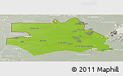 Physical Panoramic Map of S.Gabriel D'Cac., lighten, semi-desaturated