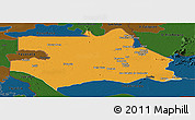 Political Panoramic Map of S.Gabriel D'Cac., darken