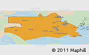 Political Panoramic Map of S.Gabriel D'Cac., lighten