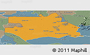 Political Panoramic Map of S.Gabriel D'Cac., semi-desaturated