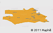 Political Panoramic Map of S.Gabriel D'Cac., single color outside