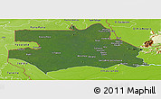 Satellite Panoramic Map of S.Gabriel D'Cac., physical outside